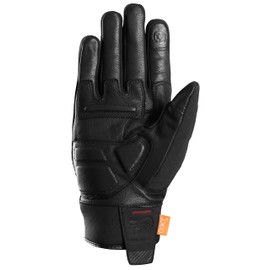 Furygan JET ALL SEASONS D3O EVO - Men's Motorcycle Gloves - 100% leather palm - Tactile - Comfort - Breathable & Light, Black-red