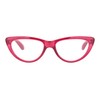 Womens Reading Glasses Magnified Strength Clear Lens Red Cateye Frame
