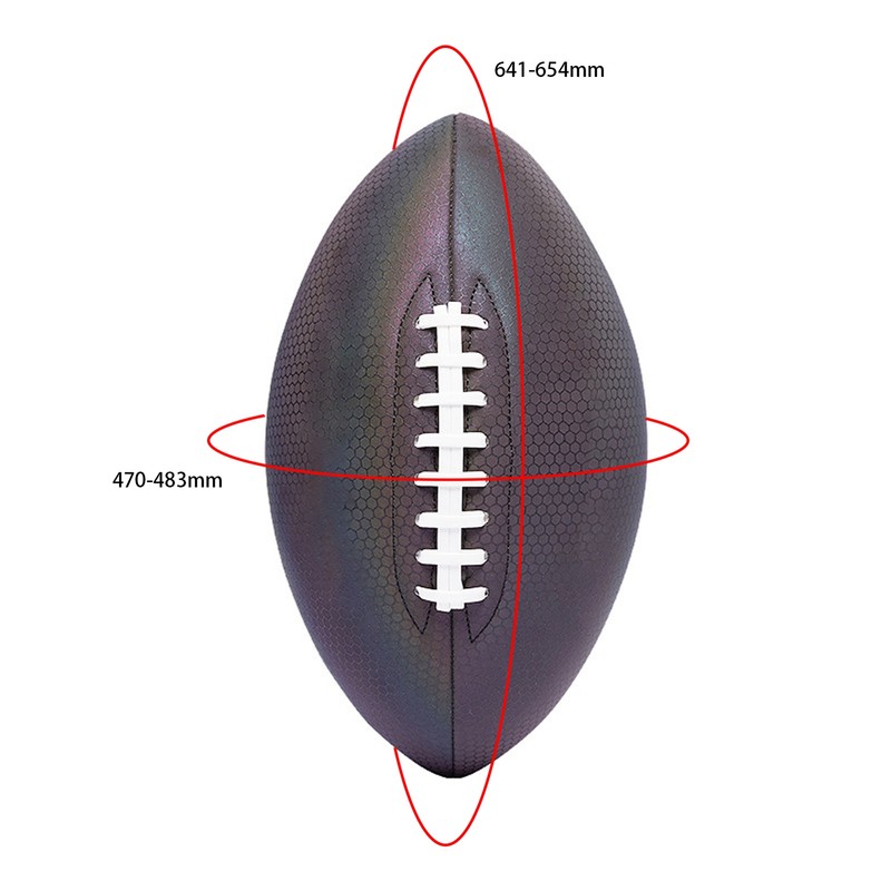 Luminous Fluorescent Reflective Football Pu American Standard Game Training Ball