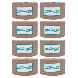 Kinesiology Tape, Sports Type, 1.5 inches x 16.4 ft (3.75 cm x 5 m), 8 Rolls, Elastic Taping Tape, Shoulders, Knees, Ankles, Wrists, Calves, Soles, Fingers, Kinesio Tape, Commercial Use, 1.5 inches (38 mm)