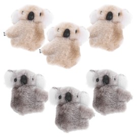 PartyKindom Koala Clip Koala Pencil Buddy: 6Pcs Cute Plush Finger Koala Stuffed Animal Clips for Women and Girls