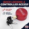 Vehiclex 4-Pack Heavy-Duty Puck Lock Set – Keyed Alike, Hidden