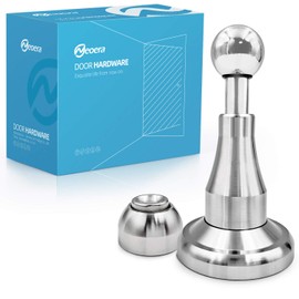 Neoera Magnetic Door Stopper, Updated Hydraulic Shock Absorbent Technology, Soft-Catch Magnetic Hold, Premium 304 Stainless Steel, Anti-Rust, Heavy Duty for Various Door Types, Wall Mount 2 Pack