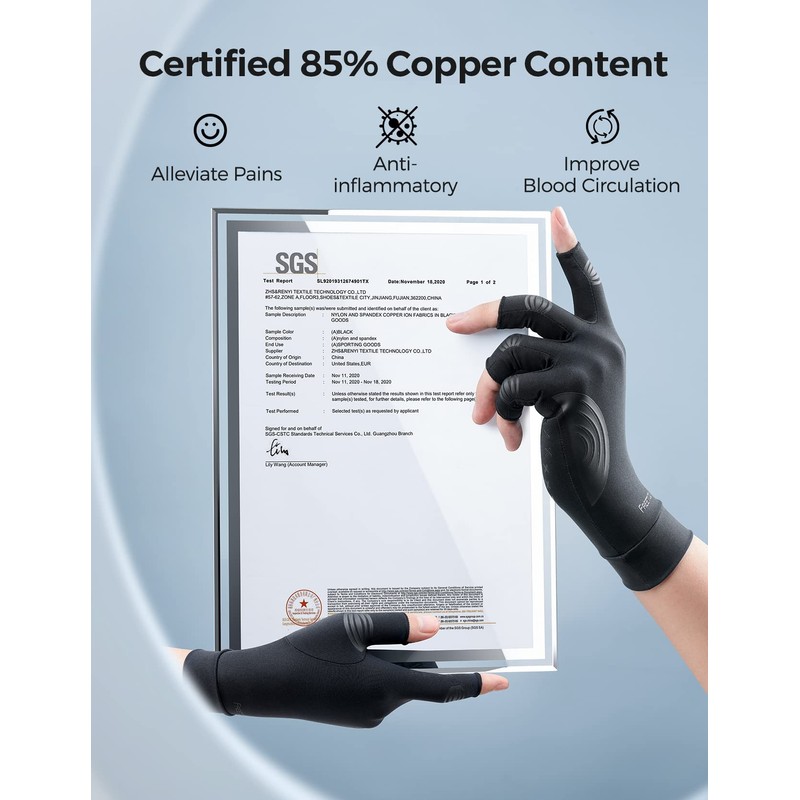 FREETOO Copper Arthritis Gloves S