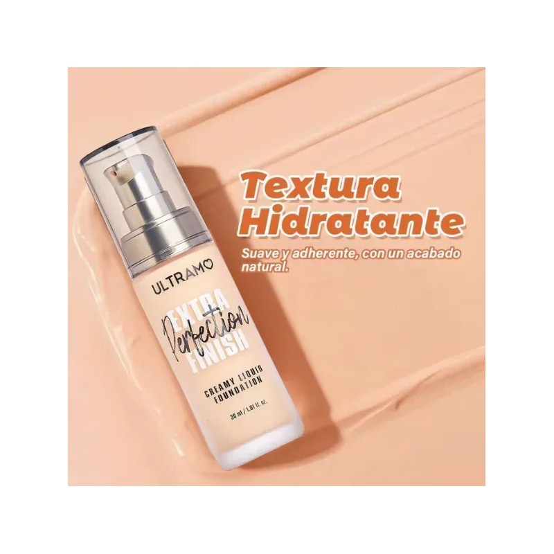Base De Maquillaje Hidratante + Esponja Ultramo Full Cover