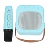 Mini Karaoke Machine Portable Bluetooth Speaker With Wireless Microphone Bass