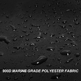 Boat Cover 20-22 ft, Waterproof 900D Heavy Duty Boat Cover, PU Marine Grade Polyester Boat Covers 20-22 ft, Fits Bass, V-Hull, Tri-Hull, Runabout, Jon, Fishing, Trailerable, Beam Width 110 inch