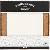 Coaster with cork frame