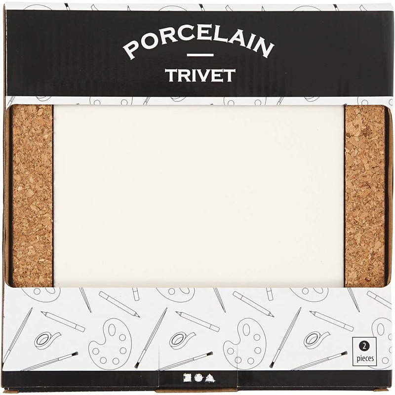 Coaster with cork frame