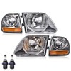 PIT66 Headlight & Parking Lights Compatible with Ford F150 1997