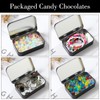 Tyqour 3pcs Rectangular Small Tins with Lids Tin Boxes Tins