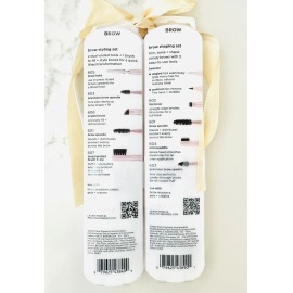 Real Techniques 2-PACK Brow Pair Set For Shaping Tweeze Grooming- Free Shipping!