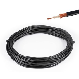 Vecys RG174 RF Coaxial Cable Black 50ohm 32.8FT/10M