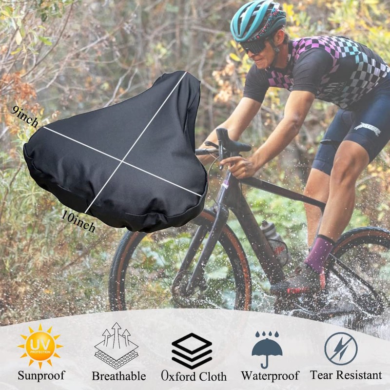 Waterproof Bike Seat Cover - Bicycle Saddle Cushion Protector 210D