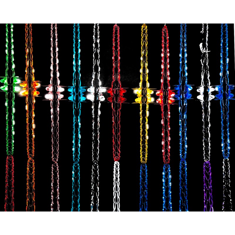 2 Pk Foil Garland Flower - Christmas Hanging Decoration Wall
