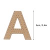 Keychain Templates DIY Transparent Acrylic LetterShape Craft Tools with Protective
