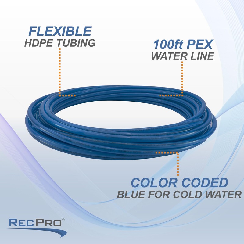 RV Pex Water Line 100ft Roll | Blue or Red