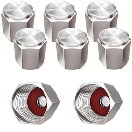 XINYUICEAN Tapones para Llantas de Cobre, 8 Piezas Tapas de Válvula de Neumático, Cubre Valvulas para Llantas, Valve Stem Caps Compatibles con Llantas de Carro Motocicleta Bicicletas Tapones Valvulas