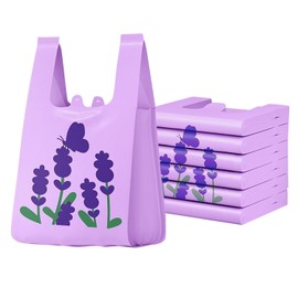 50pcs Purple Small Trash Bags 3 Gallon 4 Gallon for Bathroom, Office, Kitchen,Bedroom Waste Bin 1.1 Mil Thick Garbage Bags Separated Unscented Strong Rubbish Bags (Purple, 50 Counts)