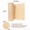 18" Width Rattan Cane Webbing Roll 3 Feet Hexagon Weave
