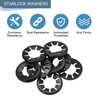 sourcing map M20 10Pcs Bearing Clamp Washer, 65Mn Internal Tooth