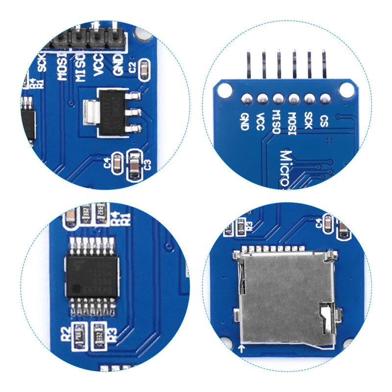 APKLVSR Real-Time Clock RTC Module AT24C32 IIC + Micro SD