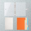 Toplive 6 Ring Binder Cover, Transparent PVC A6 Planner Binder