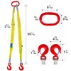 SENKEYFE Lifting Slings Straps with Hooks 5ft Two Leg Bridle