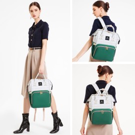 Fwkekye Baby Diaper Bag Backpack, Baby Bag for Boys & Girls, Baby Registry Search Baby Shower Gifts, Large Travel Diaper Bags for Baby Girl, Newborn Essentials, Green