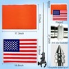 Boat Flags Pole and Flags Set, 2Pcs Orange Boat Flag