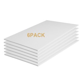 YDisplay 6Pack Poster Blank Board 24×36’’ Corrugated Plastic Board 3/16 Inches Thick for School Projects,Craft,Art & Display,White
