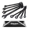 DURATECH Ratcheting Combination Wrench Set, 144-P, Double-Stacked Pawls, 8-Piece, SAE,