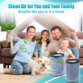 FLT9400 Filter K- K 360°True HEPA Replacement Filter Compatible with GermGuardian AC9400W,AC9600W,FLT9400 Purifiers Filter,3-in-1 Ture H13 HEPA Filter and Activated Carbon Filter