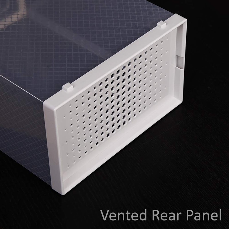 OnDisplay Clik Stackable Interlocking Shoe Box System (Standard Clear/White, Set