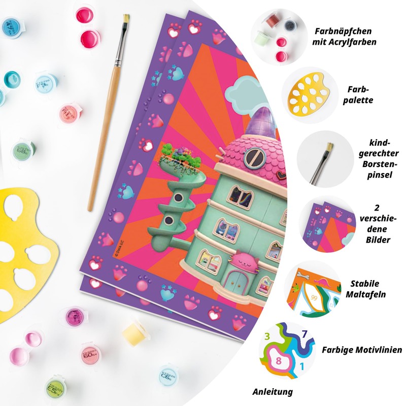 Ravensburger Painting by Numbers 23754 Gabby's Dollhouse Children 5 -