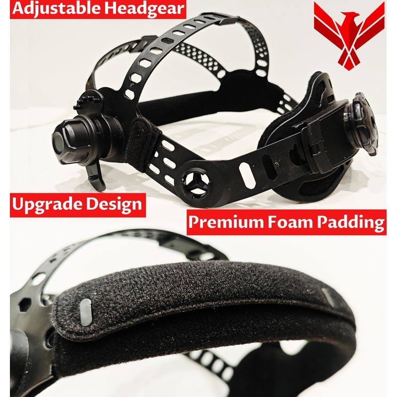 PHOENISING THE FORCE Anti-Fog Face Shield Grinding Work Tinted Lens