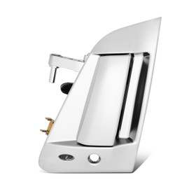 DNA MOTORING Front Driver Outer Door Handle Compatible with 09-17 Nissan 370Z, Chrome, OEM-DHO-01387