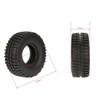 KEEDA 100 mm Rubber Tyres with 1.9 Inch Metal Beadlock