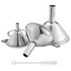 Metal Stainless Steel Funnel, Large Medium Small Funnel Set of