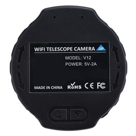 Wire Less Digital Eyepiece for Telescope, Telescope Camera 4MP 2K Video Recording Built in Apps Electronic Eyepiece Camera for 1.18‑1.97in Telescope (Black)