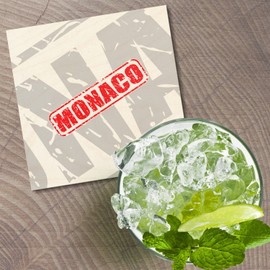 Unbranded Monaco Grunge 4'' X 4'' Square Wooden Coaster