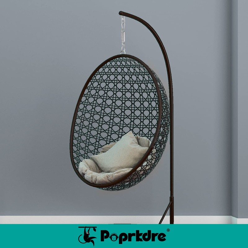 Poprkdre Swing Spring Steel Spring, Hanging Chair with 2 Carabiner