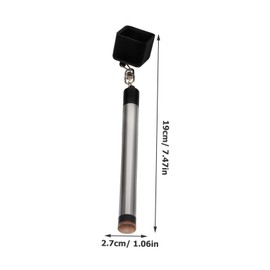 Mipcase Professional Billiard Chalk Holder Durable Metal Design Shock Absorbing Pool Table Accessory Fit for Standard Chalks Essential Billiard Supply for Players