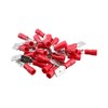 3mm Male Red Electrical Cable Wire Spade Terminals Crimps Connectors