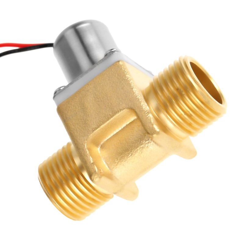 DC 4.5V 1/2" Water Flow Pulse Electromagnetic Valve Brass Solenoid