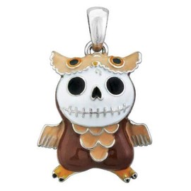 SUMMIT COLLECTION Furrybones Brown Owl Hootie Skeleton Boy Pendant Jewelry
