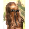4pcs Ribbon Bowknot Hair Clips for Women with Long Tails,
