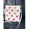 COACH CAQ09 Mini Rowan File Bag With Strawberry Print Coated