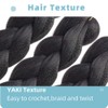 Jooceebaby Synthetic Hair for Braiding, Easy Braid, Pre-Stretched Natural Black