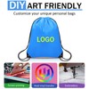 Grneric 4Pcs Drawstring Bags Bulk, Drawstring Backpack Polyester String Bag